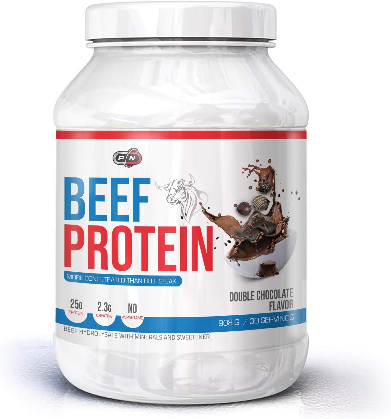 Hydrolysed Beef Protein Powder Chocolate Drink Cookies Cream|15 30 60 Servings|25g Proteins 2.3g Creatine Amino Acids, Arginine Citrulline Tryptophane Beta Alanine|Premium Muscle Building Supplement