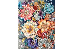 SUYALOO 5D Diamond Painting Kits for Adults - Mandala Diamond Art Kits for Adults Kids Beginner,DIY Flowers Round Full Drill Paintings with Diamonds Gem Art for Adults Home Wall Decor Gifts 11.8x15.7inch