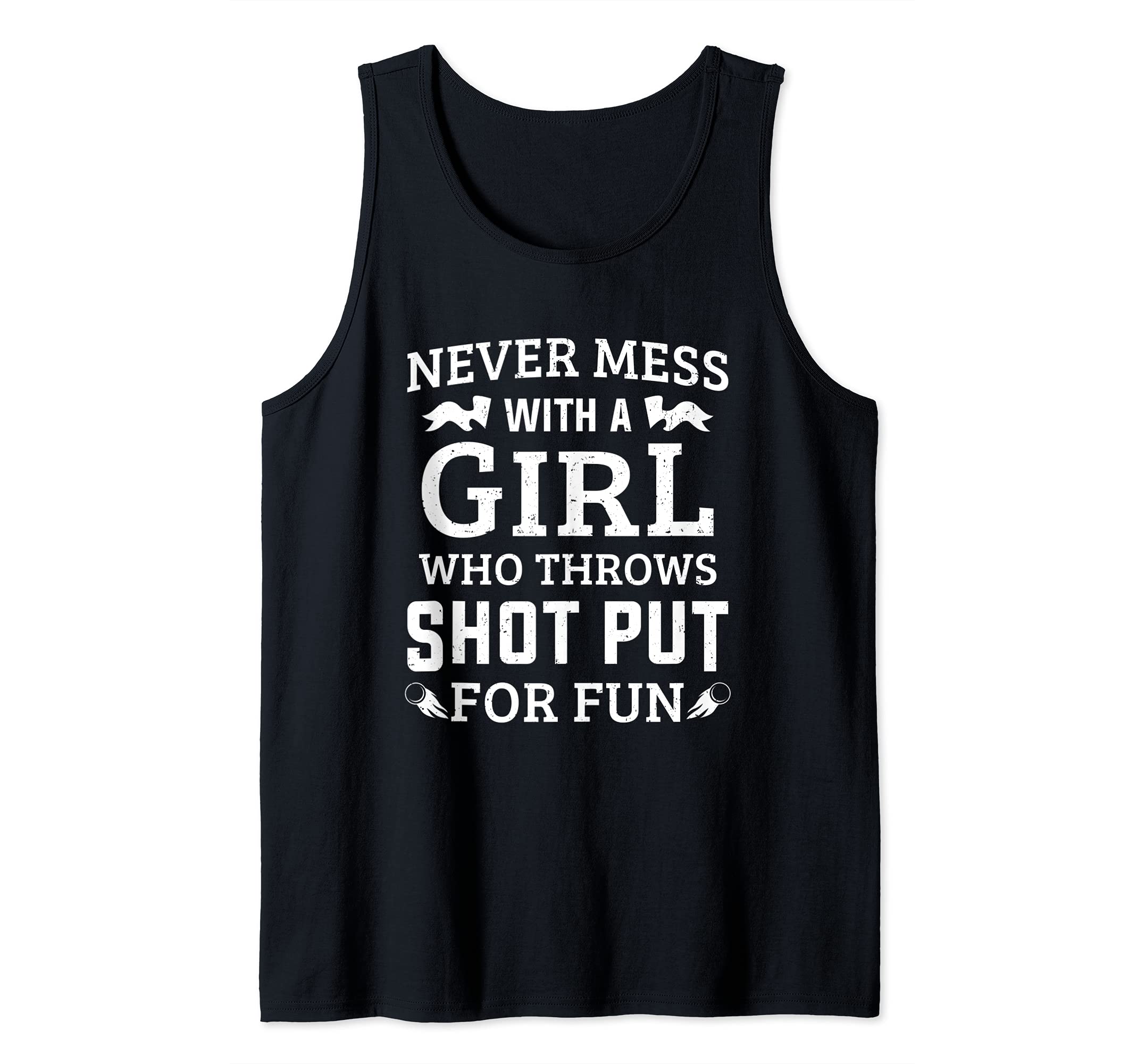 Discus Throwing Shot Put Discus Thrower Girl Track And Field Tank Top