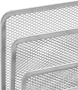 Osco Wire Mesh Letter Holder 3-Slot Desk Organiser Silver view 5