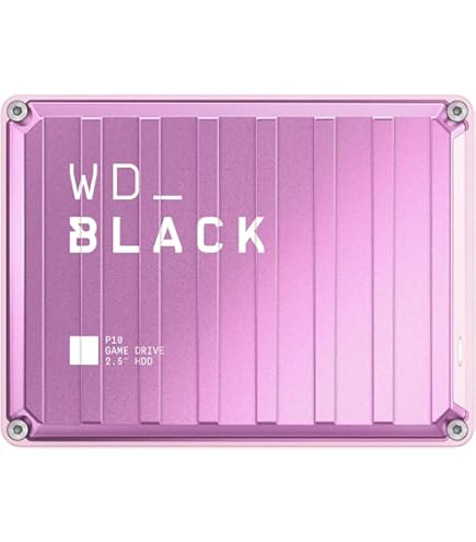 WD_BLACK 6TB Pink P10 Game Drive Portable External Hard Drive HDD
