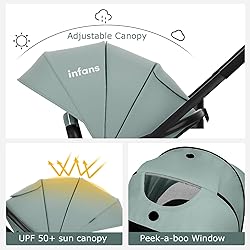 INFANS 2 in 1 Baby Stroller, High Landscape Infant
