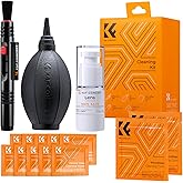 K&F CONCEPT 15-in-1 Camera Lens Cleaning Kit with Camera Blower, Glasses Wipes*10, Cleaning Liquid, Microfiber Cleaning Cloth*2, Lens Cleaning Pen for DSLR Camera Lens Filter Cell Phones
