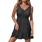 Pinup Fashion Swimsuit Cover Ups - Women Sleeveless Bathing Suit Coverup Swimwear 2025 Eyelet Beach Dress