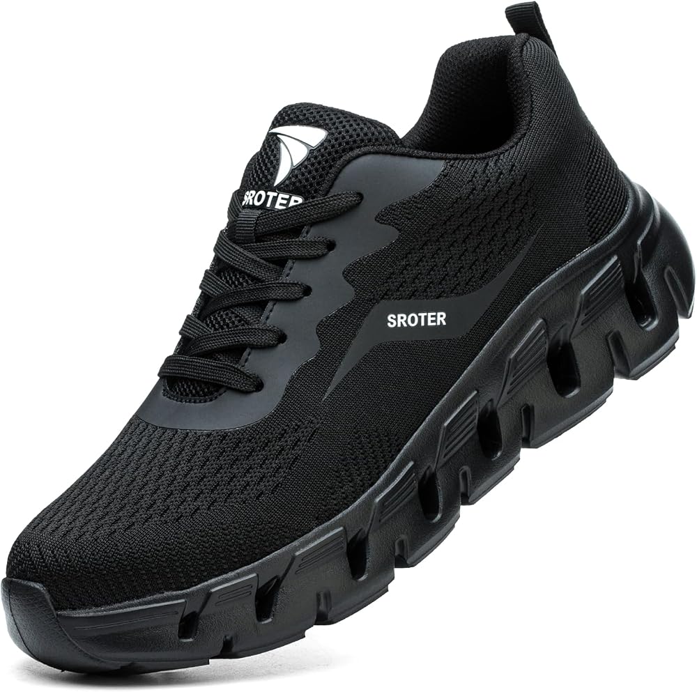 YOBIKEY Steel Toe Cap Safety Trainers Mens Womens Lightweight Non Slip 8UK