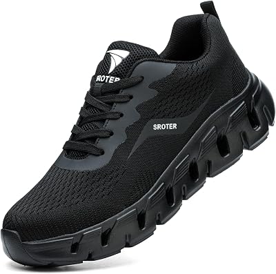 YOBIKEY Steel Toe Cap Safety Trainers Mens Womens Lightweight Non Slip 8UK