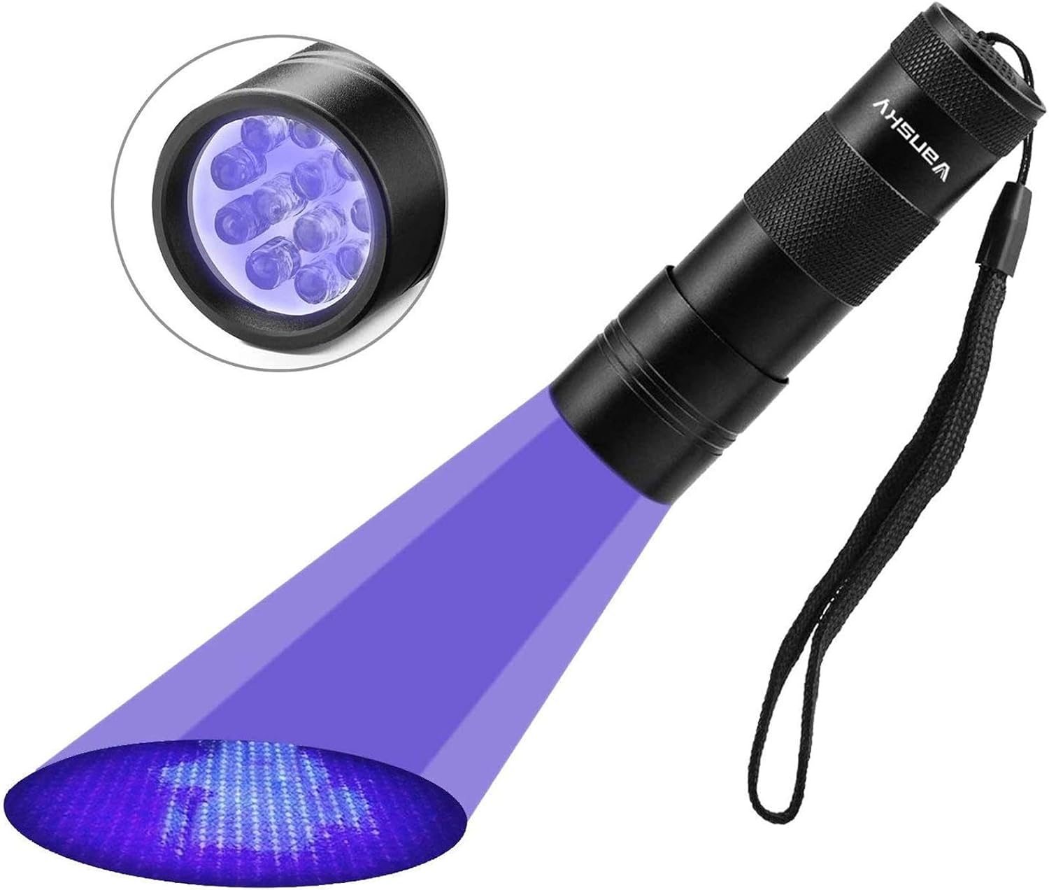 Amazon Vansky 12led 紫外線 ブラックライト Uvライト 紫外線 ライト レジン用硬化ライト 目には見えない汚れに対策に ブラック Vansky ブラックライト 通販