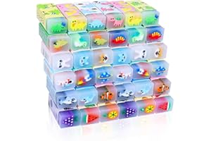 MEZHOBBY 35PCS Cute Animal Erasers for Kids, Count Bulk Pack, Assorted Designs, Back to School Supplies