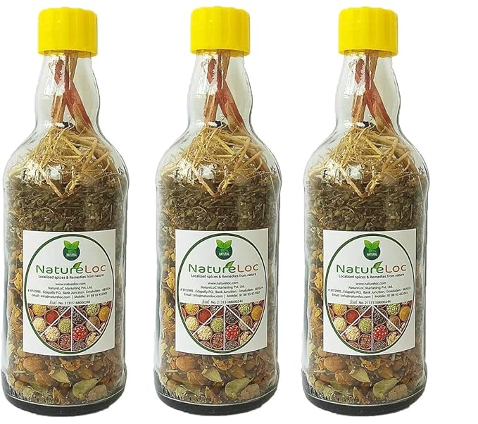 Ayurvedic Herbal Hair Oil Mix Glass Hair Care