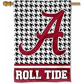 Alabama Crimson Tide Houndstooth Pattern Double Sided House Flag