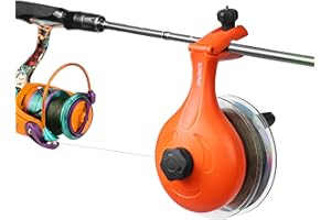 RUNCL Fishing Line Spooler – Portable Winder & Reel Spooling Tool for Casting and Spinning Reels, Prevents Line Twist, Non-Slip Handle with Built-in Scissors, Fishing Accessories for Anglers