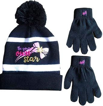 girls winter hat and glove set