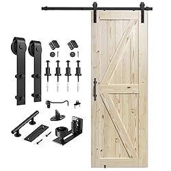 SMARTSTANDARD 30in x 84in Sliding Barn Door with