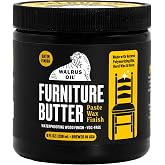 Walrus Oil - Furniture Butter, Paste Wax Wood Finish. 100% Natural, VOC-Free. 8 oz