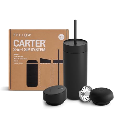Fellow Gobelet Rocky Lowball 10 Oz - Verre Isotherme Acier Inoxydable Avec Intérieur Céramique Pour Whisky Et Cocktails (Bleu Pierre)