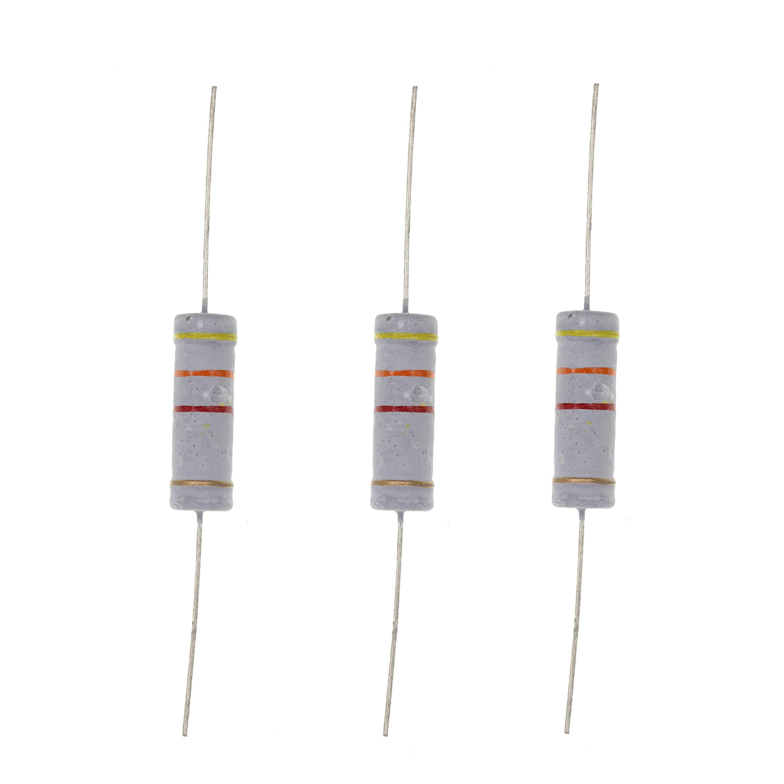 HUABAN 10PCS 5W 5 Watts 4K3 4K3 Ohm 5% Metal Oxide Film Resistor