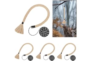 2 Pcs Deer Scent Rope, 31 Inch Cotton Mock Scrape Rope for Deer with 10 Ft Pre-Attached Paracord, Highly Absorbent Long-Lasti