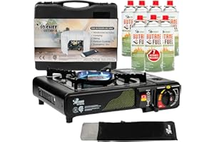 JO CHEF JoChef Butane Camping Stove - 9,500 BTU Portable Gas Stove