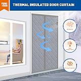 MAGZO Magnetic Thermal Door Curtain 90x200cm Insulated Heavy Windproof view 6