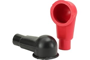 FASTRONIX SOLUTIONS Fastronix Side Post Battery Terminal Cover Set USA Made (Red and Black)