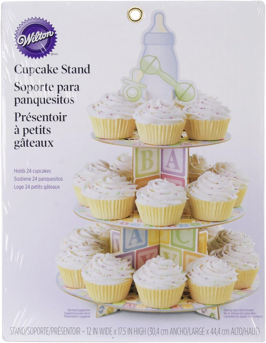 baby shower cupcake stand centerpiece
