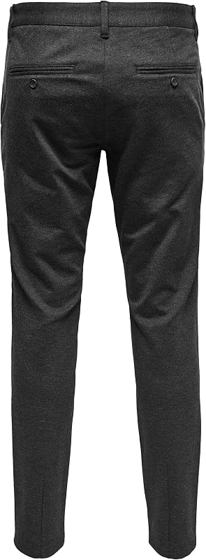 Herren Onsmark Slim Gw 0209 Noos Calças Melange Cinzento Escuro 36W/36L