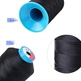 AusseL Black Nylon Sewing Thread 1500Yd T70#69 for Upholstery & Outdoor view 4