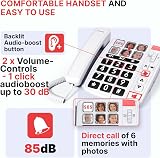 Swissvoice Xtra 1110 Corded Phone Large Keys 8 Speed Dial 6 Photo Keys view 3