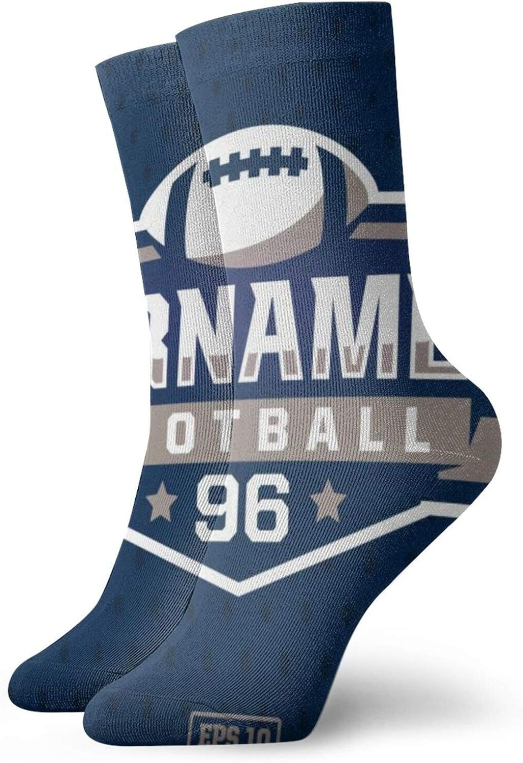 American Football Logo Crew Athletic Sock for Men and Women Classic