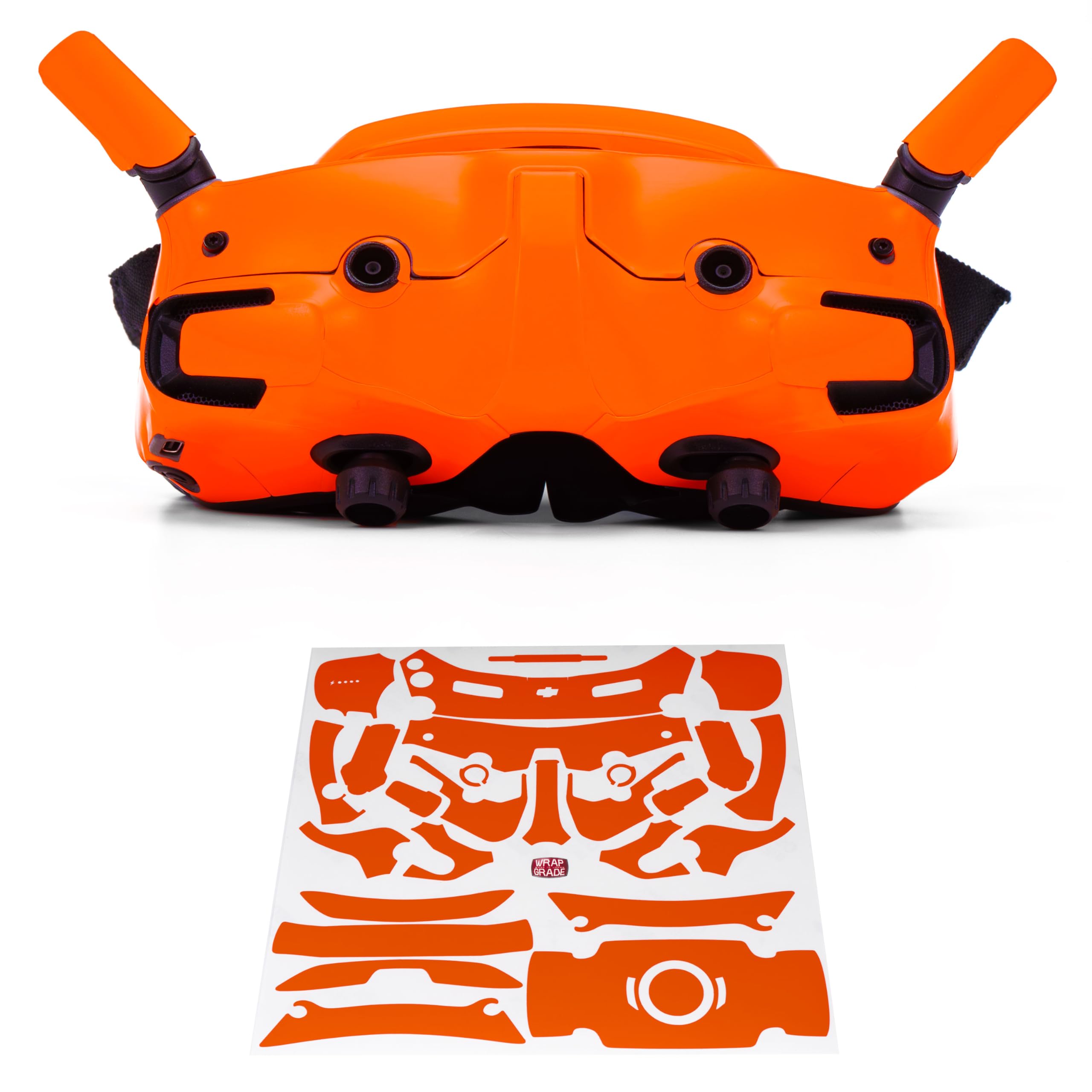 WRAPGRADE Skin Stickers for DJI Goggles 3 (Neon Orange)