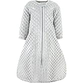 Hudson Baby Unisex Baby Plush Sleeping Bag, Sack, Blanket, Lt. Gray, 0-6 Months