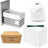 2.6 MIL Trash Compactor Bags for Kitchen, for 15 inch Compactor, 30pack | 18 Gal Large Capacity, Pre-Punched Holes &amp; Ties, Puncture &amp; Tear Resistant, Compatible with Whirlpool, Kenmore, Jenn-Air