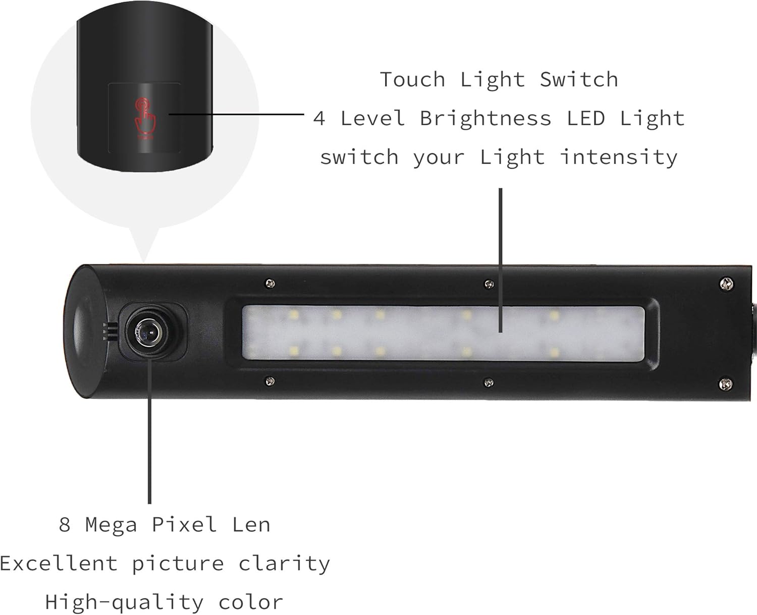 Longjoy Digital Portable Rotatable for All Dimension USB Document Camera LV-1 Series LV-1020(Black) : Electronics