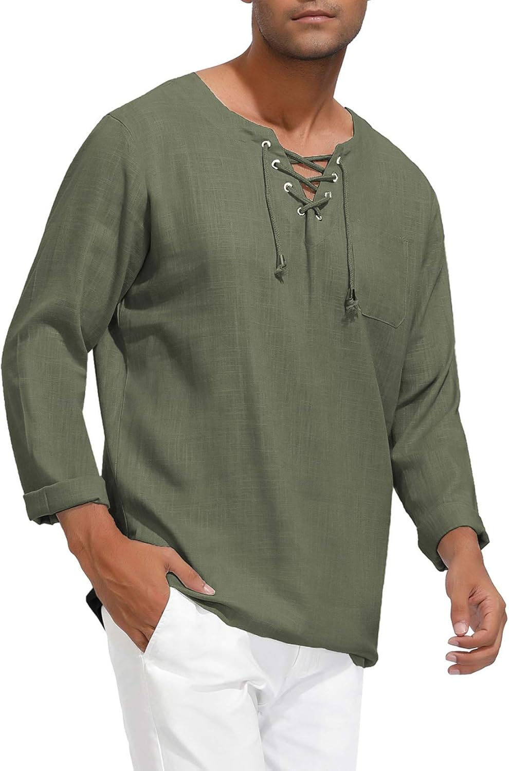 linen ghillie shirt