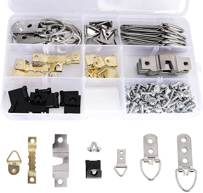 152pcs Picture Hangers Kit Heavy Duty Assorted Picture Hangers with