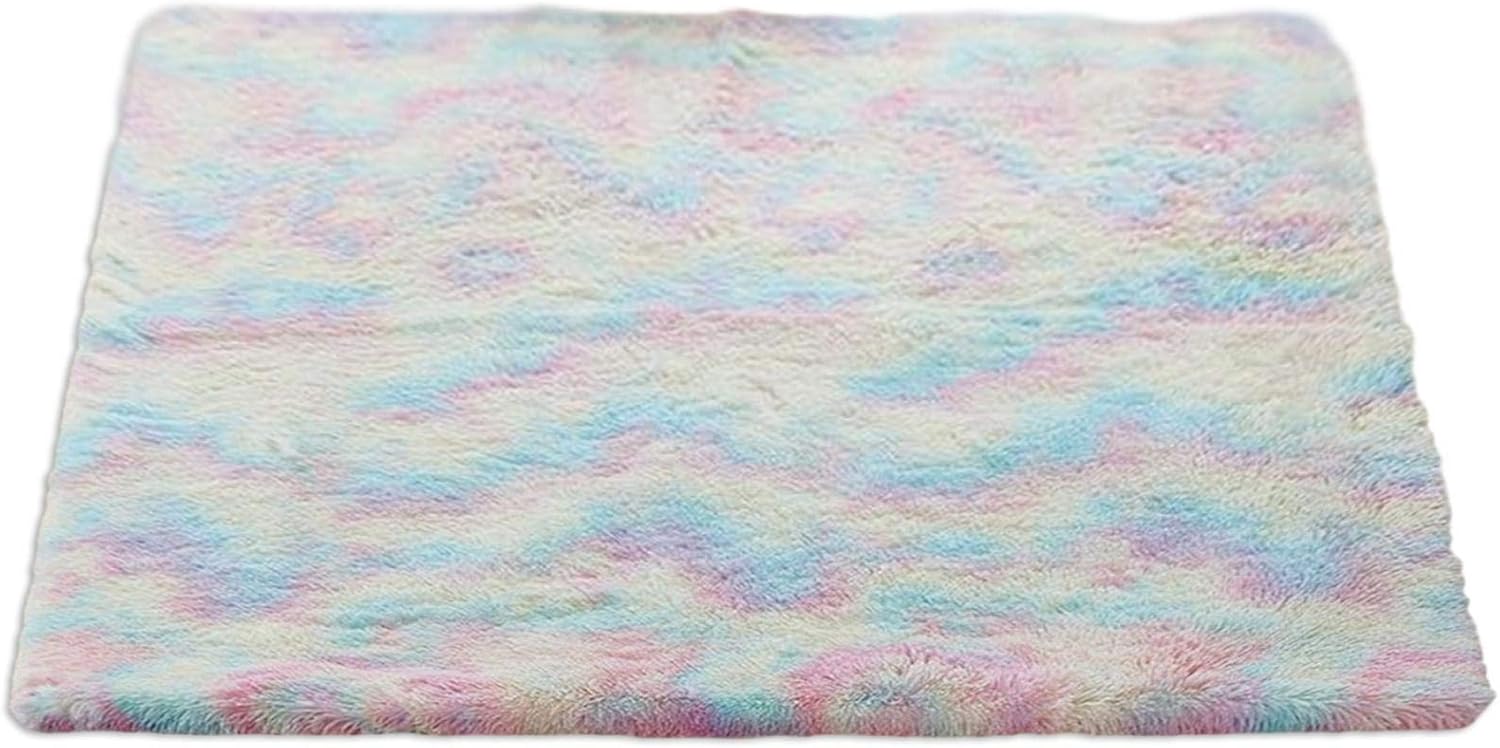 Tapis De Jeu Shaggy Tapis Moelleux Colores Modernes Tapis De Sol Mignons Pour Enfants Bebe Filles Chambre Decor De Creche Tapis Moelleux Arc En Ciel Pour La Chambre Des Filles Decoration De La Maison