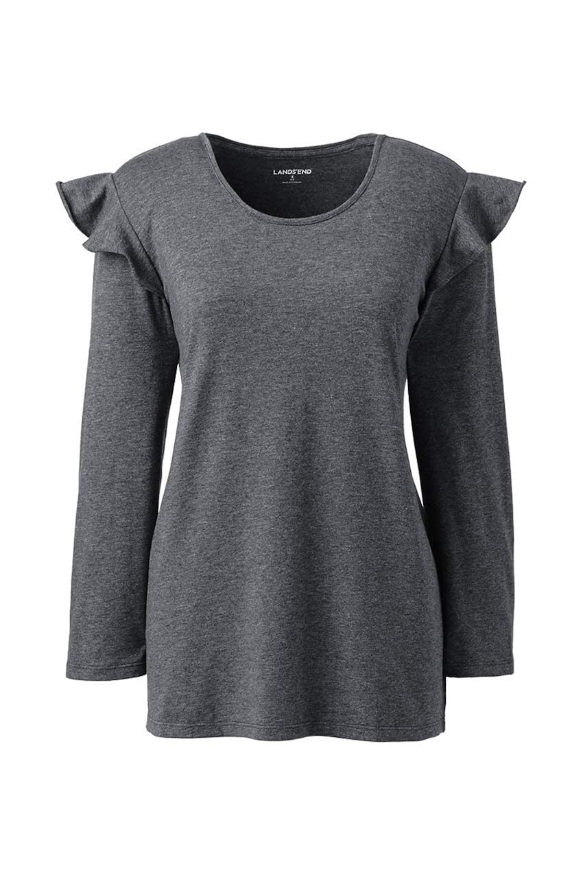 lands end ruffle t shirt dress