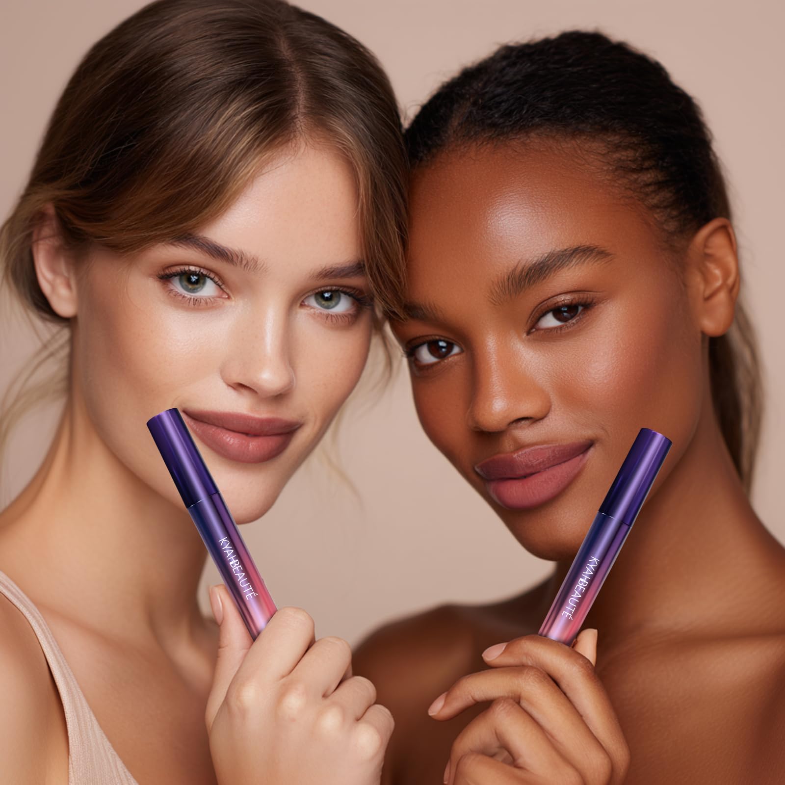 TihSwee Peel Off Lip Stain Masque - Long Lasting 12H Waterproof, Vegan Cruelty-Free, Metallic Shine Hydrating Lip Gloss for Women, Suitable for Wedding/Dates/All-Day Wear (Bare Flick)