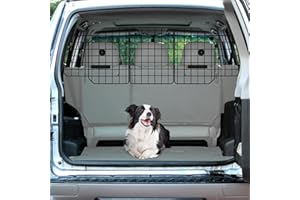 NANANARDOSO Dog Car Barriers for SUV,Adjustable Large Pet Divider Barriers, Heavy Wire Mesh Universal-Fit Vehicle Separator for SUV/Vans/Trucks