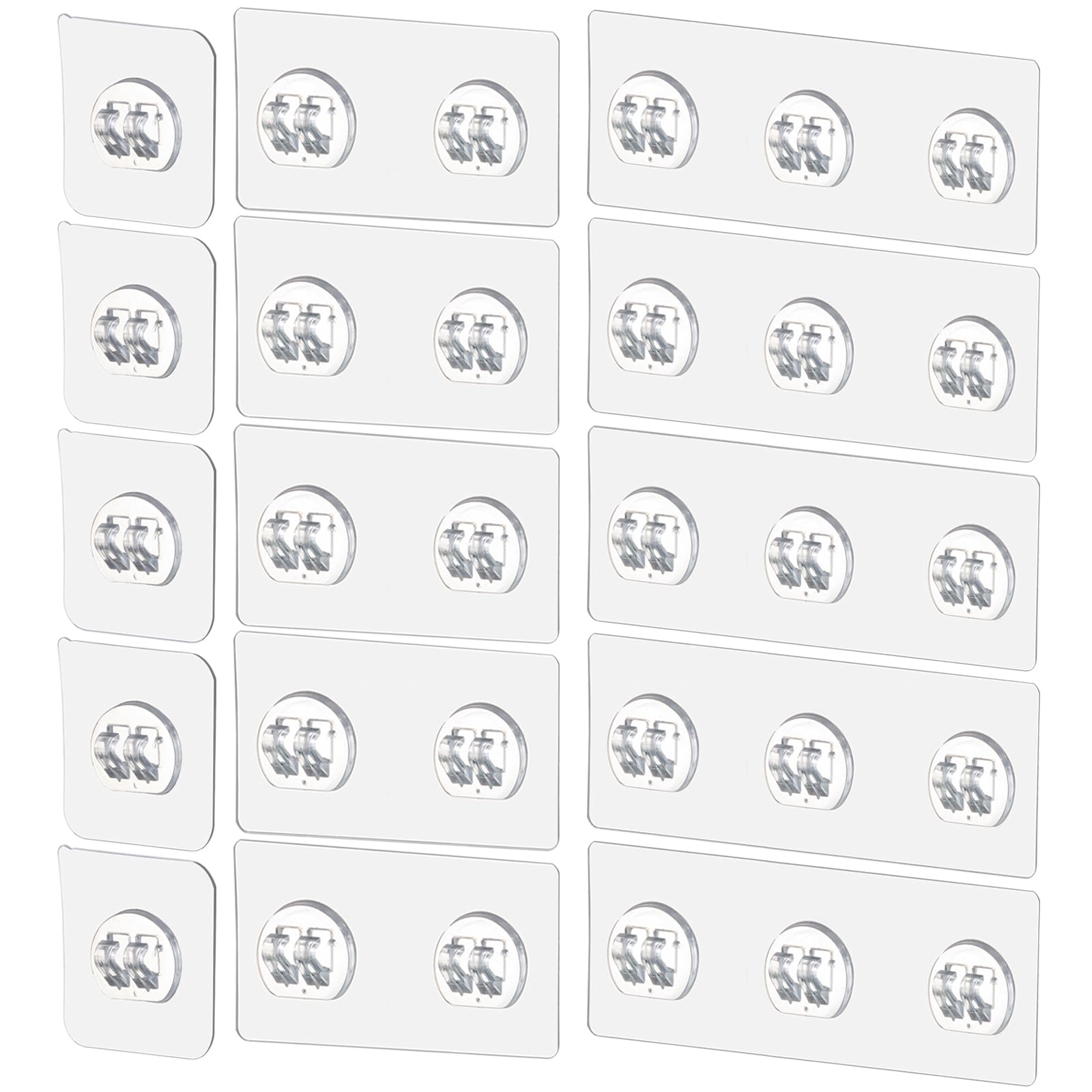 Photo 1 of ZOMETUO 15 Pack Shower Caddy Adhesive Replacement, No Drilling Shower Shelf Adhesive, Strong Caddy Sticker Hooks Replacement for Showers Shelves and Kitchen Racks Organizer