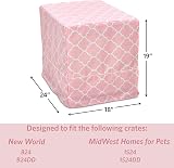 New World Pink Dog Crate Cover 61cm Teflon Protector Privacy Calming view 6