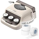 MakeID Q1 Label Maker Machine with 3 Tapes - Portable Bluetooth Label Makers for Home & Office Organization - Compatible with