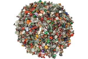 Hypnotic Gems Materials: 3 lbs Rare Assorted Stone Mix from Africa - Chips - 0.1" to 0.25" - Bulk Polished Gemstone Rock Supplies for Crafts, Reiki, Crystal Healing and More!