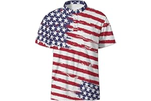 LARSD Men's Henley Shirt Short Sleeve Button Up Stand Collar Casual T-Shirt Top