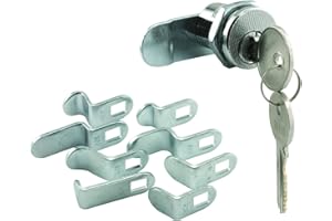 Prime-Line MP4532 9-Cam, Hl1 Keyway, Mail Box Lock, Counter Clockwise Rotation, (Single Pack), Chrome