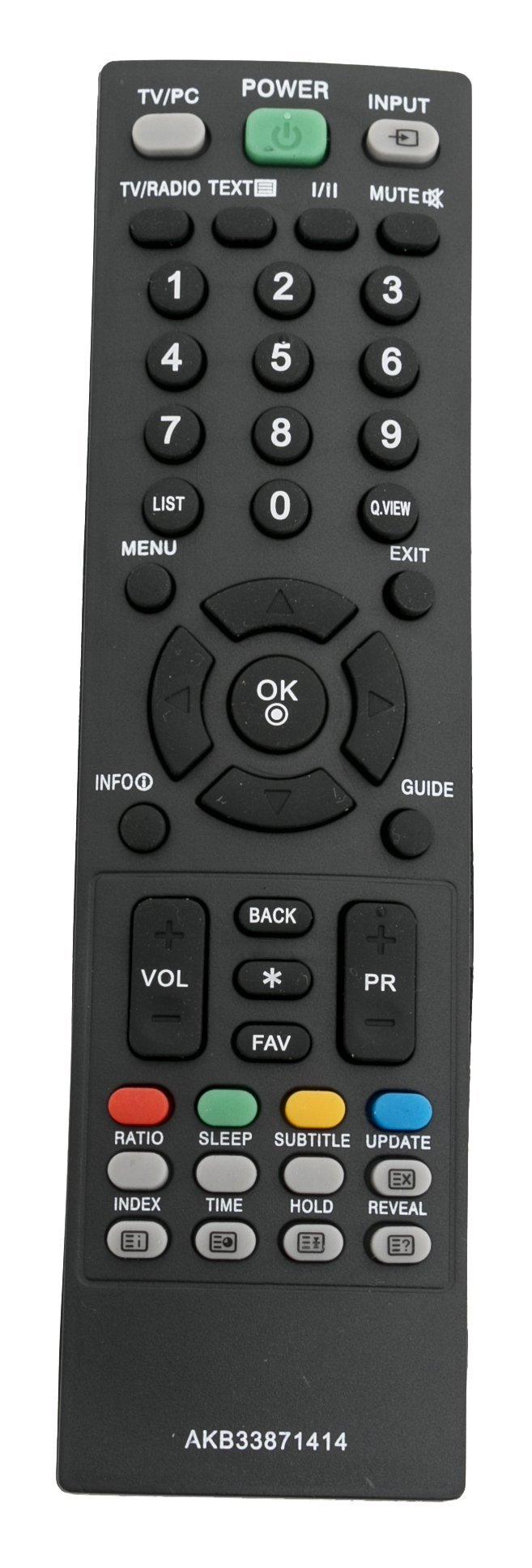 AKB33871414 Replace Remote Control - VINABTY New Replacement Remote Control akb33871414 Fit for LG TV Remote Control M197WD-PZ M1994D-PZ M2094D-PZ M227WD-PZ M2294D-PZ M237WD-PZ M2394D-PZ