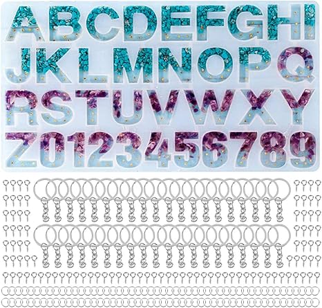 Amazon Co Jp Suprosper レジン型 アルファベット シリコンモールド 数字 221個セット ネックレス アクセサリー パーツ キーホルダー作成 Uvレジン エポキシ樹脂 樹脂粘土 手作り 抜き型 オリジナル ギフト 221個 アルファベット シリコンモールド ホビー