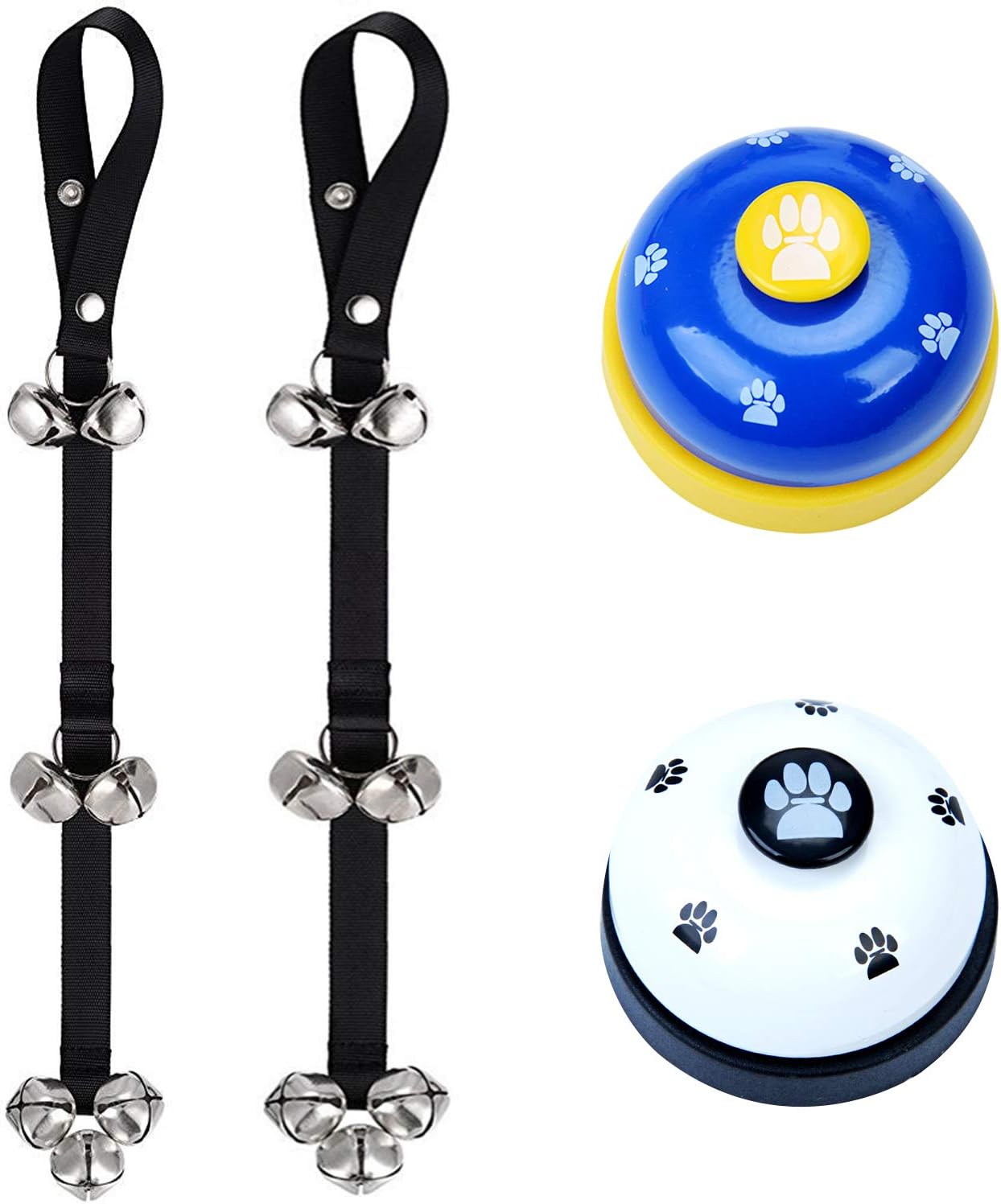 NEPAK 4 Pack Dog Bells for Potty Training + Pet Training Bells