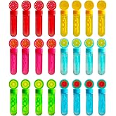 novelinks Bubble Bottle Bulk, Bubble Toy Set,Bubble Solution (24 Pack 1oz) | Mini Bubble Wands, Colorful Bubble Solution Refill, Outdoor Play &amp; Summer Activities, Birthday Goody Bag for Kids