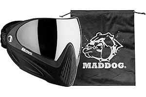 Maddog Dye I4 PRO Thermal Dual-Pane Anti-Fog Lens Paintball Airsoft Mask Goggle System Combo with Microfiber Storage Bag